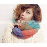 Moq.1pc High Quality 5 Color Choice Fashion Stitching Neckwear Lovely Magic Muffler Scarves thumbnail-1
