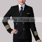 Juqian Green Classic Tailor Made Women Airline Suits Uniform Female Airline Pilot Uniforms thumbnail-2