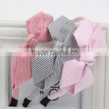 Hot Sale Stripe Knot Hairbands Oversized Bow thumbnail-1