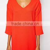 Chinese Manufacturing Kimono Sleeve Vneck Dress 2014 Wholesales thumbnail-3