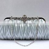 R0022H Wholesale Luxury Satin Evening Clutch Bag Lady Evening Bag thumbnail-1