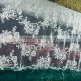2016 Latest Bridal Lace Beaded Embroidery Lace Wedding Lace African Lace Fabric B3205 thumbnail-3
