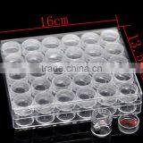 1PC Rectangle Acrylic Clear Beads Display W/Lid Storage Container thumbnail-3