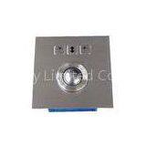 Dust-proof 25mm Steel Mini Stainless Steel Trackball With Top Panel Mount , 3 Mouse Button