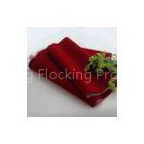 Spunlace Base Red Velvet Fabric / Nylon Flocking Fabric for Decoration or Home Textile