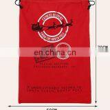 Hight Quality Red Burlap Canvas Christmas Gift Santa Sacks thumbnail-1