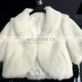 2012 girl winter new fashion rabbit fur mini coat