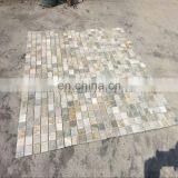 golden quartz stone mosaci wall tile