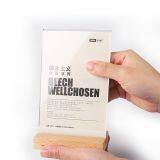 New Product Wood Table Tent Crad Holder Stand Poster Racks For Christmas Advertising Posters thumbnail-5