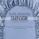 Home Luxury Microfiber Hypoallergenic 100% Polyester Bed Sheets Set Fabric In Pakistan thumbnail-4