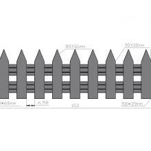 EH DECKING Composite Wood Picket Fence EHPF80 China Wpc Decking Boards Outdoor Wpc Decking Floor Wholesale thumbnail-2