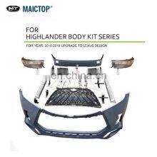 MAICTOP AUTO PARTS BODY KIT FOR HIGHLANDER 2015-2019 UPGRADE NEWEST LX570 MODEL thumbnail-2