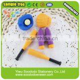 3D Balls Eraser Sport Puzzle Stationery Set thumbnail-3
