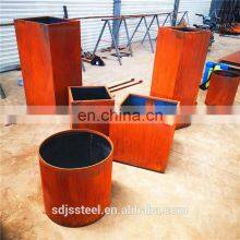 Large Corten Steel Rust Color Outdoor Planter thumbnail-2