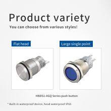 Ip67 19mm Large Surface Luminescence Led 220v Spdt Anti Vandal Push Button Switch Reset thumbnail-2