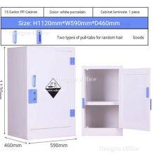 15 Gallon White PP Safety Cabinet SDKW3 | 100% Rust-Free Chemical Storage 1120x590mm | Compliant for Netherlands Waste Water Treatment Labs thumbnail-1