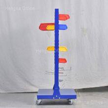 HN-PAF6 Portable Tool Hanging Rack for Phoenix Aerospace MRO Facilities, Double-Sided Louvered Panel Cart for Precision Parts Storage thumbnail-2