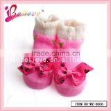 100% Cotton Thin Socks Wholesale Elite Socks,baby Socks With Ribbon Bow thumbnail-6