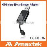 Amaxtek USB 3.0 Card Reader With Micro USB Male Connector
