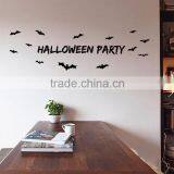 ALFOREVER Bat Halloween Black Quote Decals,bat Halloween Sticker thumbnail-2