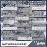 turkey grey marble with groove marble stone mosaic for fireplace mantel