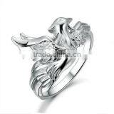 Fashion Men Style Eagle Shape Stainless Steel Ring thumbnail-1