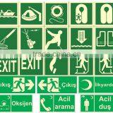 Vairous Kinds Glowing Signs for Guiding