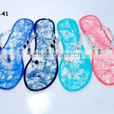 New Design Colorful change color Pvc jelly Flip Flop