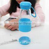 Portable Travel Mug Cup Car Shatterproof Hand Classic Glass Water Bottle 500ml With Silicone Sleeve Glass Protein Shaker thumbnail-5