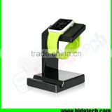 Dual display stand mobile phone holder for iphone for apple watch 38mm 42mm display