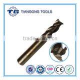 High quality 2/3/4 Flutes HSS coffee color end mill