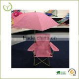 Kids folding camping beach chair with umbrella