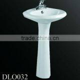 DLO032 White Bathroom Ceramic Wash Basin