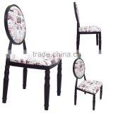 Metal Material Round Back French Dining Chair thumbnail-1