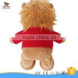 Customize Plush Stuffed Brown Lion Soft Toy With T-shirt thumbnail-3