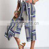 2016 Latest Wide Leg Sleeve Midi Length Women Palazzo Pants thumbnail-2