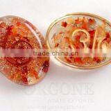 Orgonite Sanskrit Sacral Chakra Oval | Orgonite Supplier thumbnail-1