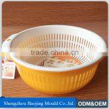 Plastic Round Shape Double Layer Fruit Filter Basket