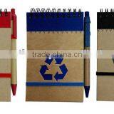 Environmental Notebook With Pen With Elastic/kraft Notebook /notebook/ Mini Notebook