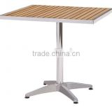 West elm aluminum plastic wood side table for sale