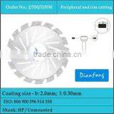 Diagonal Serrated Vented Oblique Slotted Dental Lab Diamond Disc for Ceramic and Alloys