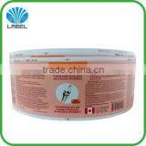 Custom Labeles Full Color Vinyl Waterproof Adhesive Sticker Labels Medicine Bottle Label