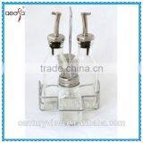 Sealable Glass Jar Set Oil and Vinegar Bottle Tops