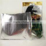 Custom Compound Laser Garment Packing Bag With Slideable Zipper /plastic Packaging Bag for Clothes