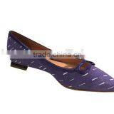 Yellow and Purple Flat Lady Customized OEM Shoe New Design 2016 thumbnail-2