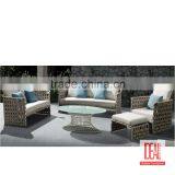 Manufacturer Wholesale Iron n Aluminum Frame Garden Sectional Sofa/Lounge Furniture/ Cheap Outdoor Wicker Rattan Furniture Set thumbnail-2