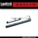 LUCKTECH High Quality Cat6 Patch Panel 24 Port 1u