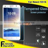 9H Wholesale Plating Explosion Proof Cell Phone Tempered Glass Screen Protector Round Edge for Huiwei 8816