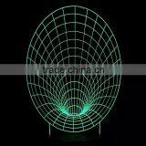 3D Optical Illusion Trumpet Horn Night Lamp Night Light 10 Colorful LEDs Ultra-thin Acrylic Light Panel AA Battery or DC 5V thumbnail-4