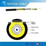 Aramid yarn armored fiber optic mobile cable GJPFJU with 6 core